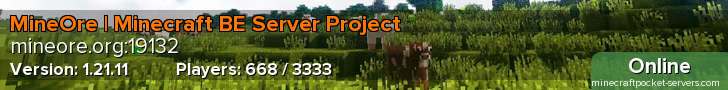 MineOre | Minecraft BE Server Project