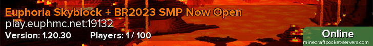 Euphoria Skyblock + BR2023 SMP Now Open