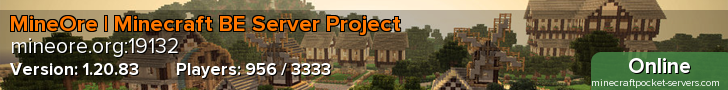 MineOre | Minecraft BE Server Project