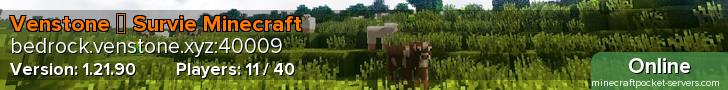 Venstone ・ Survie Minecraft