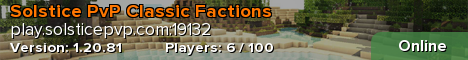 Solstice PvP Classic Factions