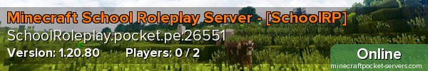 Minecraft School Roleplay Server - [SchoolRP]