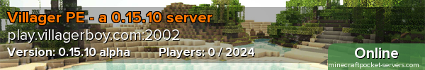 Villager PE - a 0.15.10 server