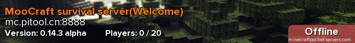 MooCraft survival server(Welcome)