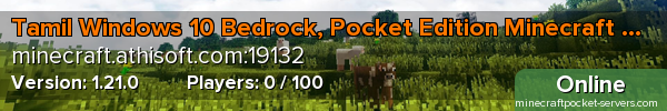 Tamil Windows 10 Bedrock, Pocket Edition Minecraft Server