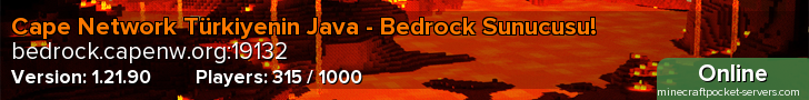 Cape Network Türkiyenin Java - Bedrock Sunucusu!