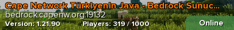 Cape Network Türkiyenin Java - Bedrock Sunucusu!