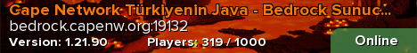 Cape Network Türkiyenin Java - Bedrock Sunucusu!