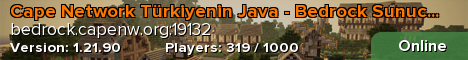 Cape Network Türkiyenin Java - Bedrock Sunucusu!