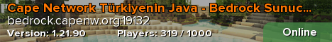 Cape Network Türkiyenin Java - Bedrock Sunucusu!