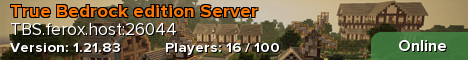 True Bedrock edition Server