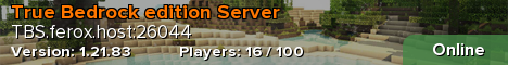 True Bedrock edition Server
