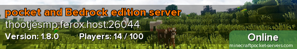 pocket and Bedrock edition server