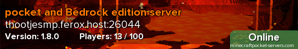 pocket and Bedrock edition server