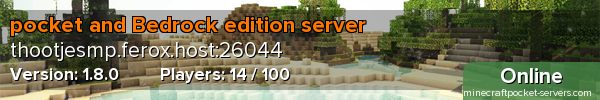 pocket and Bedrock edition server