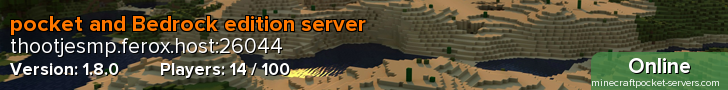 pocket and Bedrock edition server