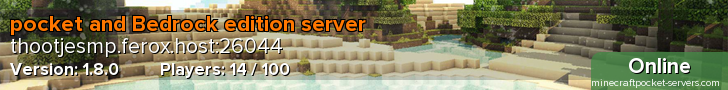 pocket and Bedrock edition server