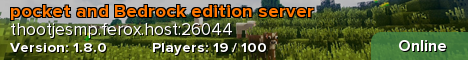 pocket and Bedrock edition server