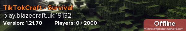 TikTokCraft - Survival