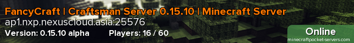 FancyCraft | Craftsman Server 0.15.10 | Minecraft Server
