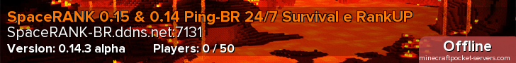 SpaceRANK 0.15 & 0.14 Ping-BR 24/7 Survival e RankUP