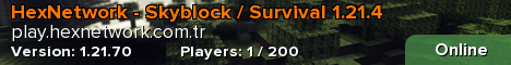 HexNetwork - Skyblock / Survival 1.21.4