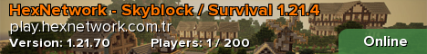 HexNetwork - Skyblock / Survival 1.21.4