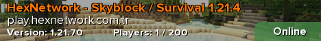 HexNetwork - Skyblock / Survival 1.21.4