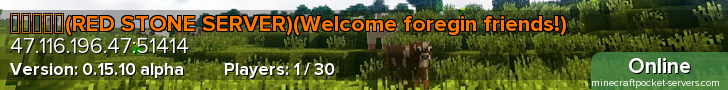 红石服务器(RED STONE SERVER)(Welcome foregin friends!)