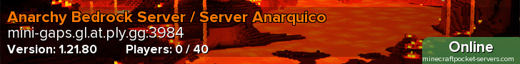 Anarchy Bedrock Server / Server Anarquico