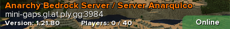 Anarchy Bedrock Server / Server Anarquico