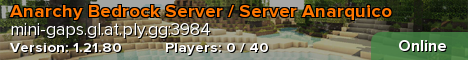 Anarchy Bedrock Server / Server Anarquico