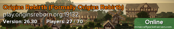 Origins Rebirth (Formally Origins Rebirth)