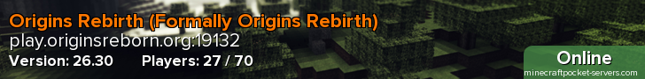 Origins Rebirth (Formally Origins Rebirth)