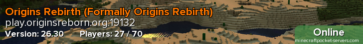 Origins Rebirth (Formally Origins Rebirth)