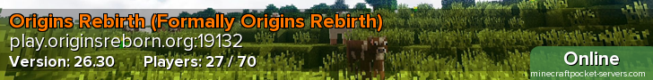 Origins Rebirth (Formally Origins Rebirth)