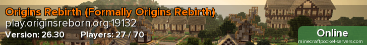 Origins Rebirth (Formally Origins Rebirth)