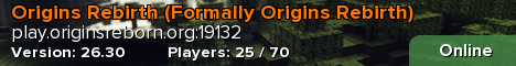 Origins Rebirth (Formally Origins Rebirth)
