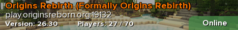 Origins Rebirth (Formally Origins Rebirth)