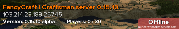FancyCraft | Craftsman server 0.15.10