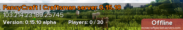 FancyCraft | Craftsman server 0.15.10