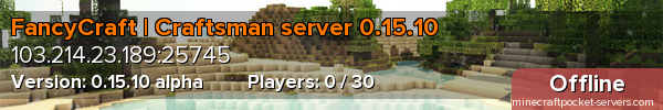 FancyCraft | Craftsman server 0.15.10