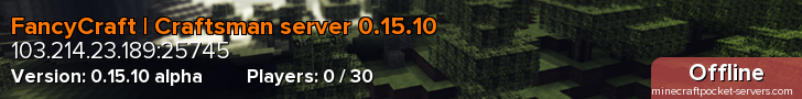 FancyCraft | Craftsman server 0.15.10