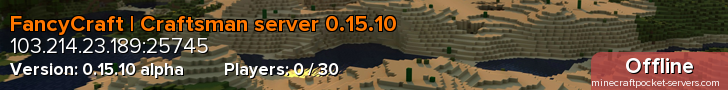 FancyCraft | Craftsman server 0.15.10