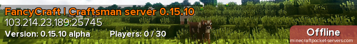 FancyCraft | Craftsman server 0.15.10