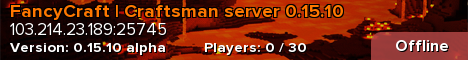 FancyCraft | Craftsman server 0.15.10