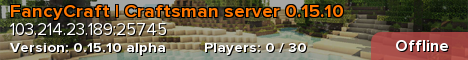 FancyCraft | Craftsman server 0.15.10