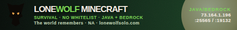 Lone Wolf - Minecraft (Survival)