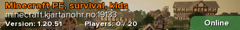 Minecraft PE, survival, kids